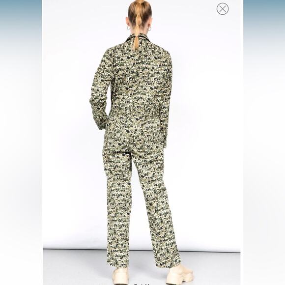 Wild Fang x BP Olive Beige Reptile Utility Oversized Coverall Jumpsuit NWT XXS - Picture 2 of 10